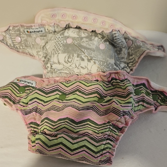 goodmama Other - 2 Pink and Green cloth Diapers goodmama